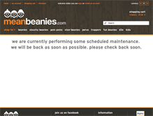 Tablet Screenshot of meanbeanies.com